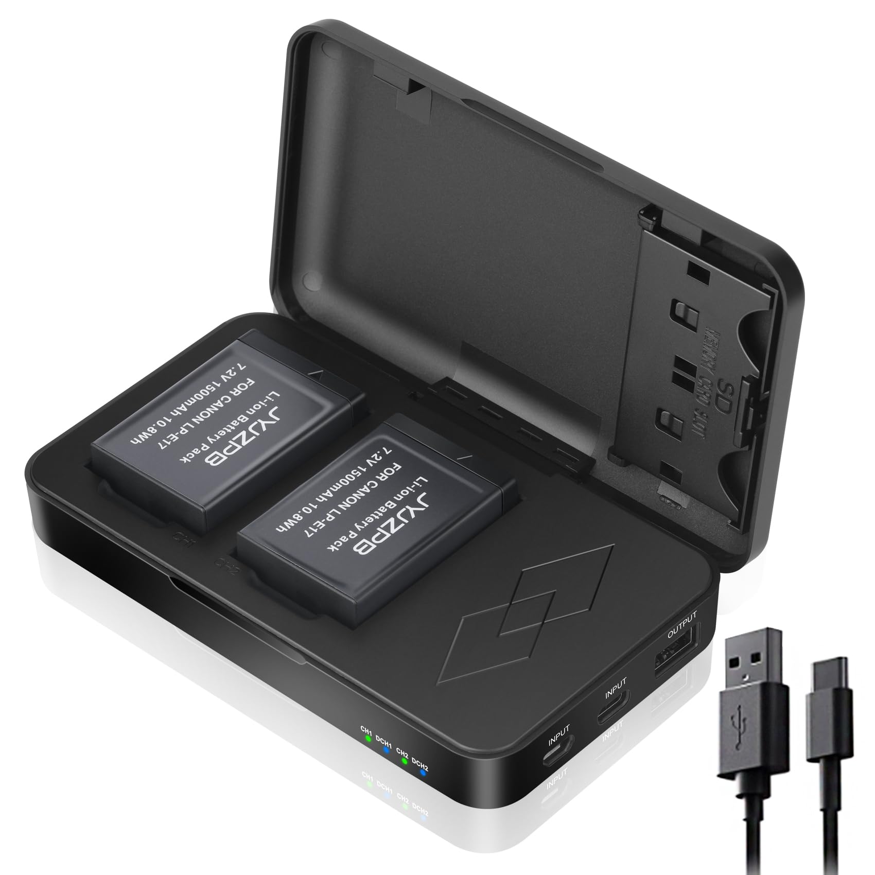 Amazon.com: JYJZPB 2 Pack LP-E17 Batteries Compatible for Canon